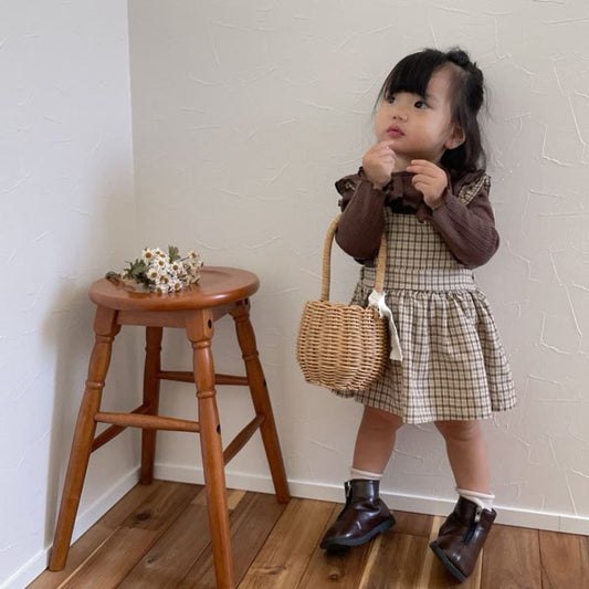 Checks Overall Dress