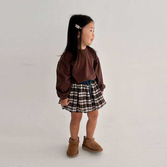 Check Pumpkin Skirt