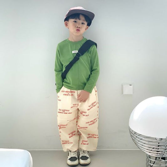 Lettering Pants