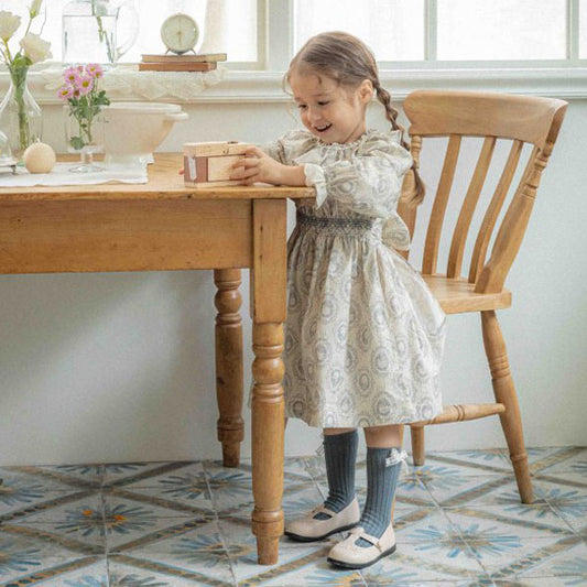 Ange Smock Dress (Gray)