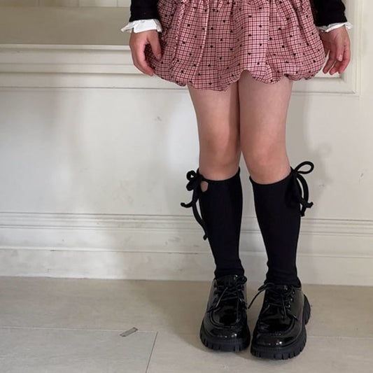 Ribbed Slit Socks