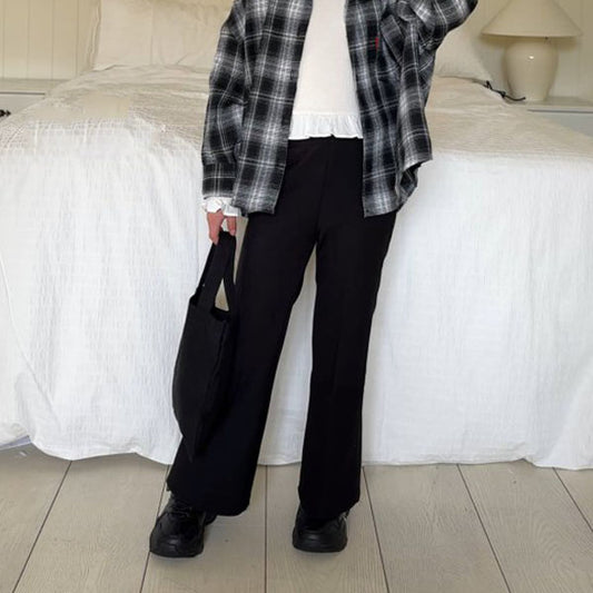 Wide Bootcut Pants