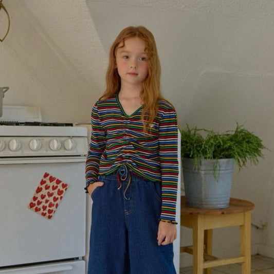 Rainbow Shirring Tee