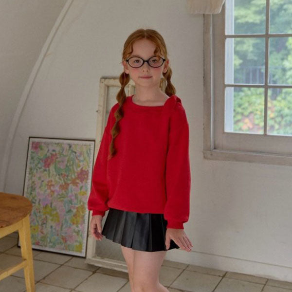 Ribbon Asymmetrical Sweatshirt