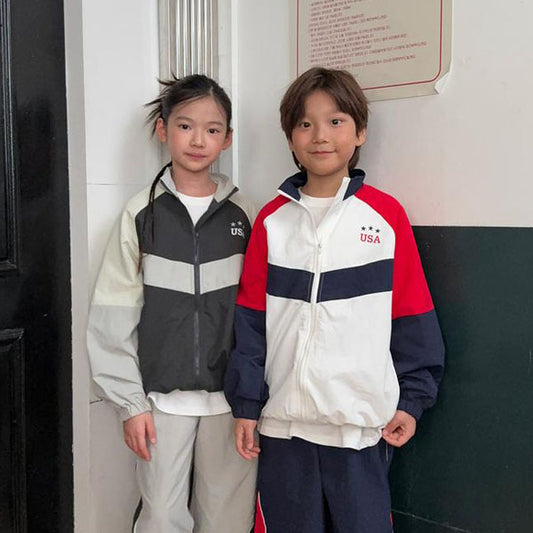 Color Block Windbreaker