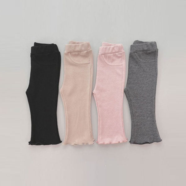 Ribbed Bootcut Pants