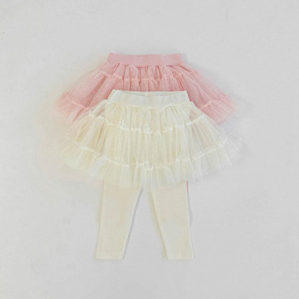 Mini Tiered Tutu Skirt Leggings