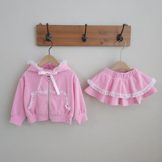 Lace Hoodie Set