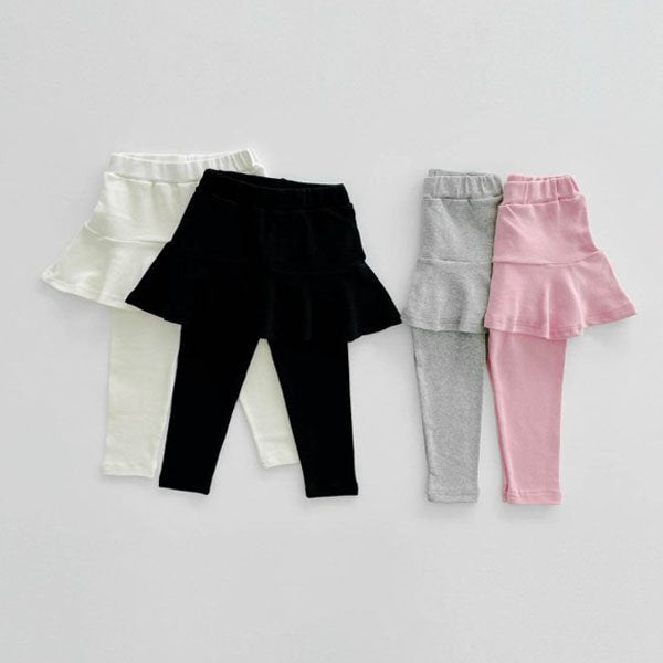 Tiered Flare Skirt Leggings