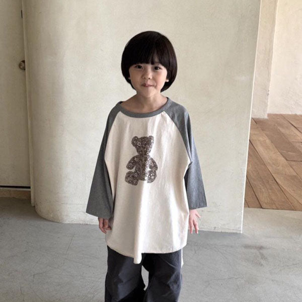 Bear Long Raglan Tee