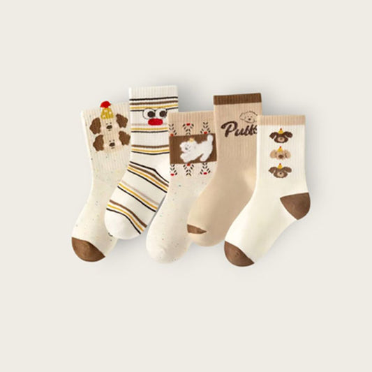 Puppy 5-Piece Socks Set