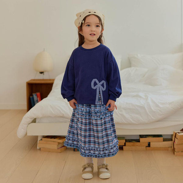 Pang Pang Check Long Skirt