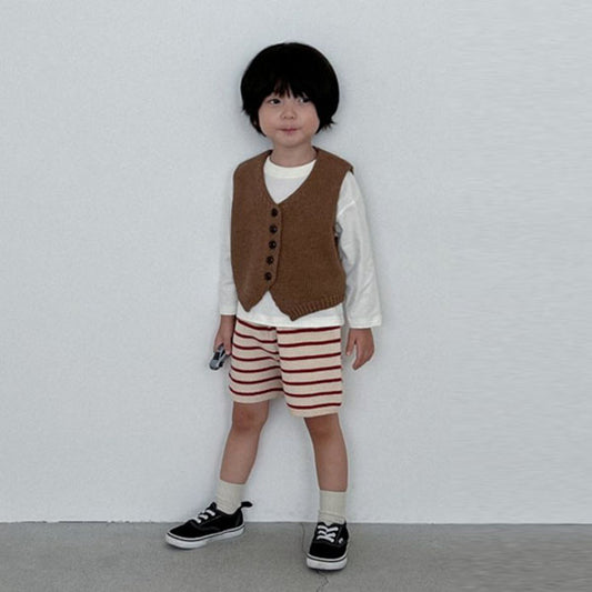 Stripe Knit Shorts