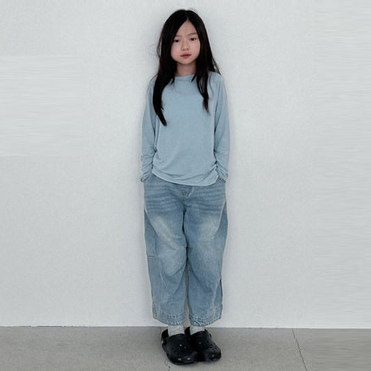 Knee Denim Pants