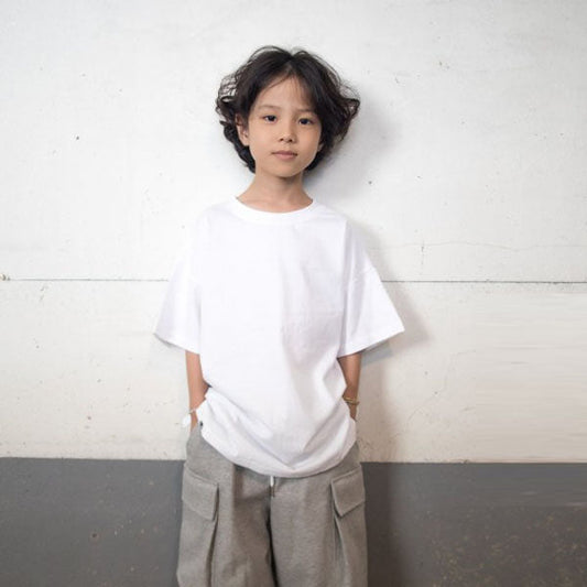 Side-Slit Short-Sleeve Boxy Tee