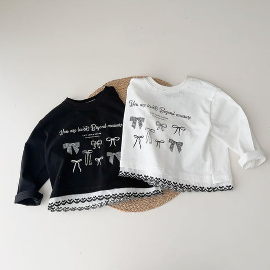 Hem Ribbon Lace Tee