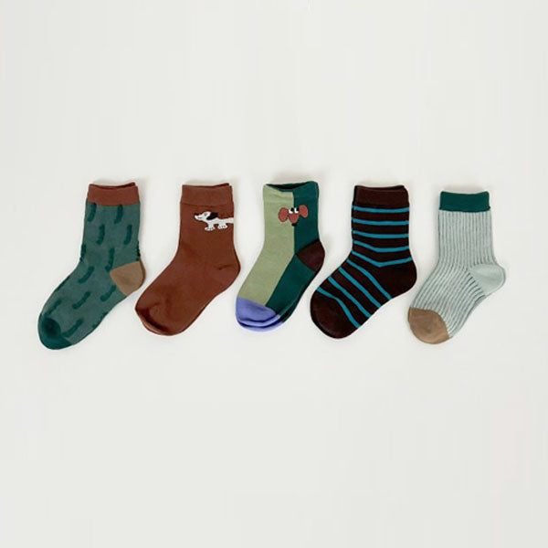 Puppy Day Socks Set