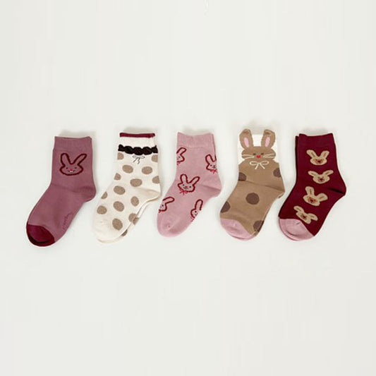 Bunny Ribbon Socks Set