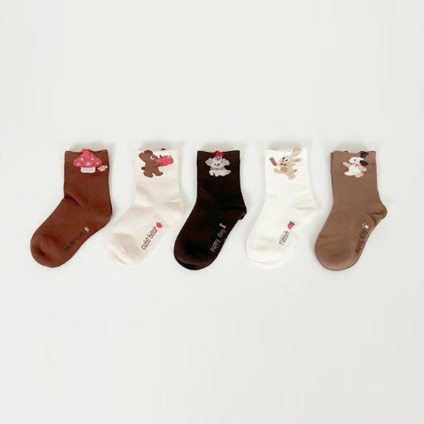 Star Mushroom Socks Set