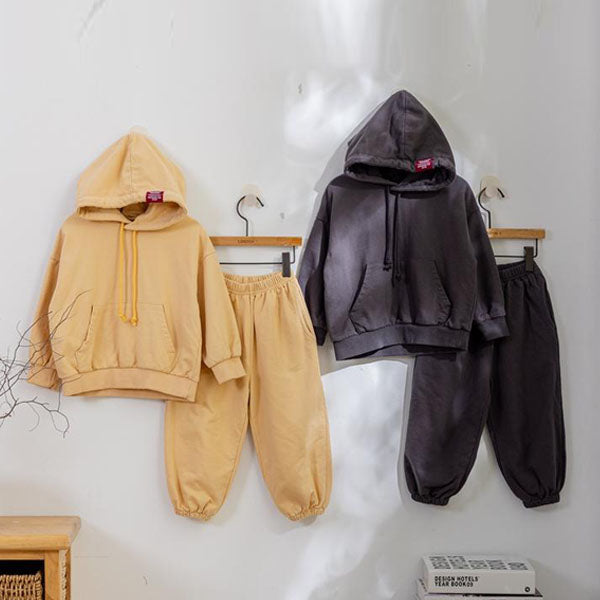 TEE3110 Washed Hoodie Set