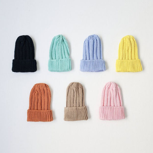 Cotton Ribbed Knit Beanie