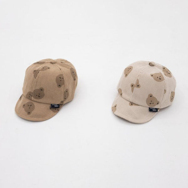 Corduroy Bear Cap