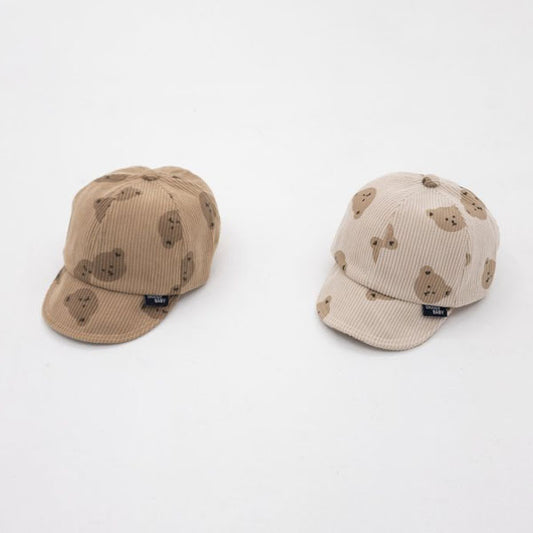 Corduroy Bear Cap