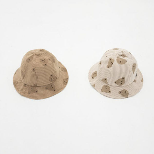 Corduroy Bear Bucket Hat