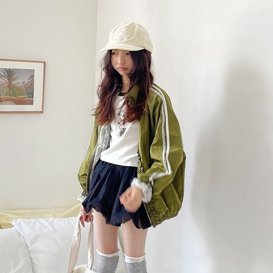 Jennie Lace Frill Zip-Up Jacket (Adult)