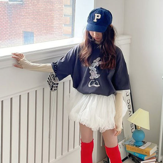 Pink Minnie Mouse Short-Sleeve Lace T-Shirt (Adult)