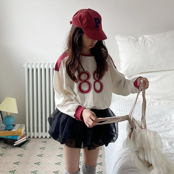 88 Color Block Daily Boxy T-Shirt