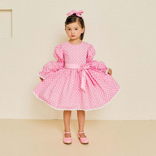 Pink Dolly Dress (with Hair Ribbon)