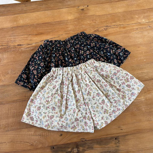 Floral Skirt Pants