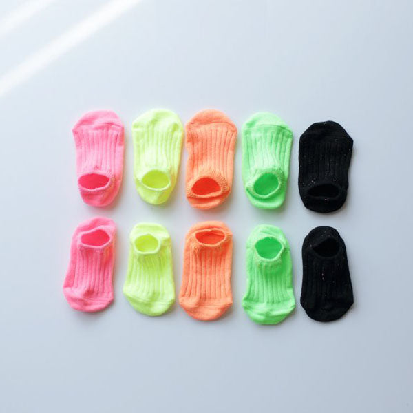 Neon No-Show Socks (5P)