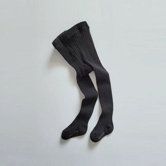 Ribbed Tights Rich Black (1P)