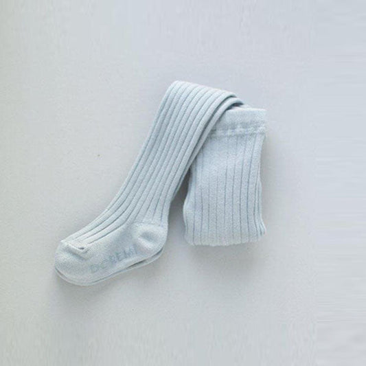 Ribbed Tights Baby Blue (1P)