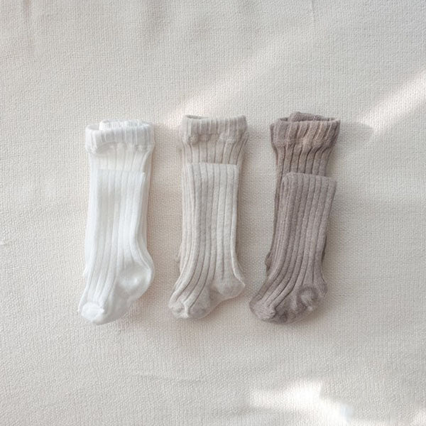 Ribbed Tights Off White (1P)