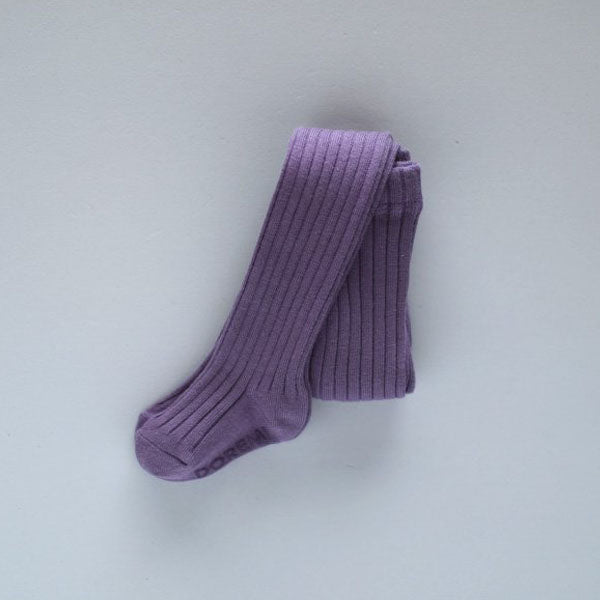 Ribbed Tights Purple (1P)
