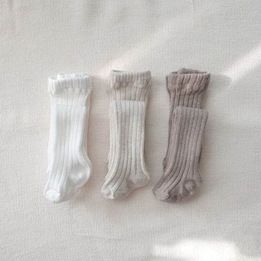 Ribbed Tights Heather Brown (1P)