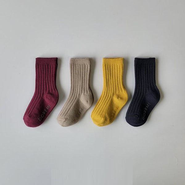 Vin Chaud Rib Socks (4P)