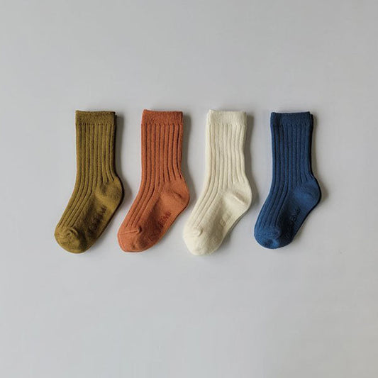 Olive Rib Socks (4P)