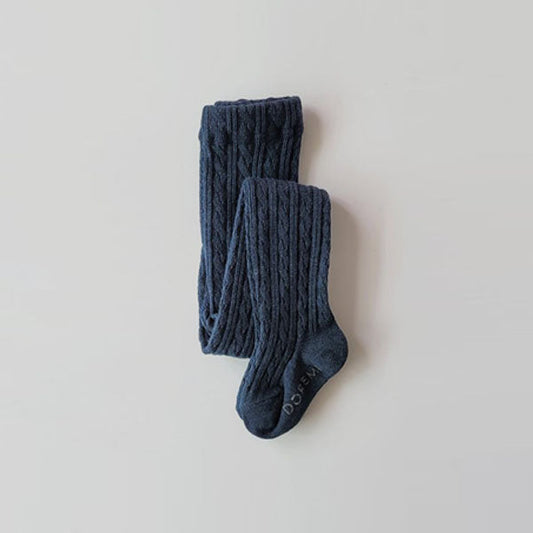 Cable Tights Navy (1P)