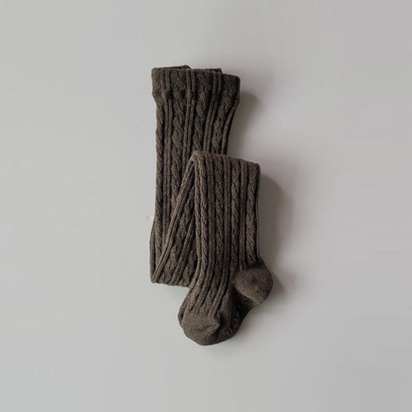 Cable Tights Brown (1P)