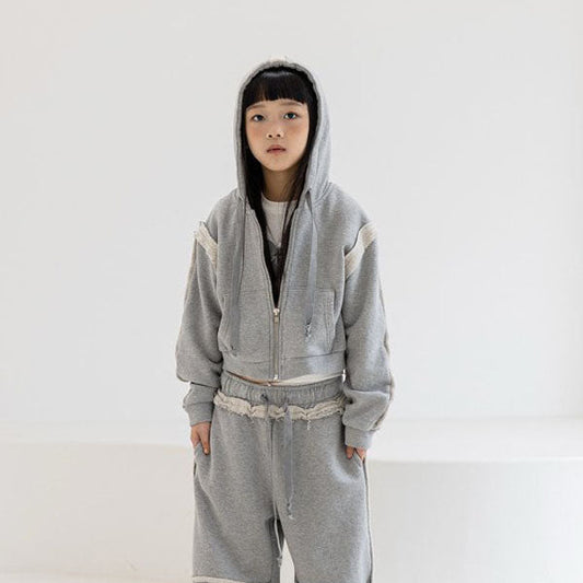 Cutting Hoodie Zip-up