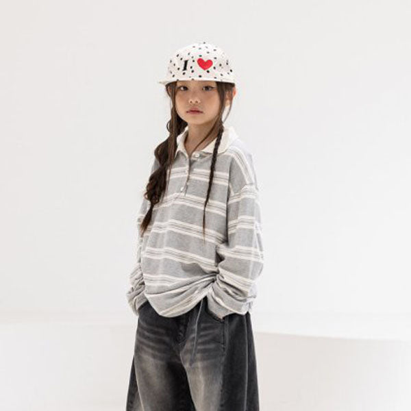 Stripe Collar T-shirt