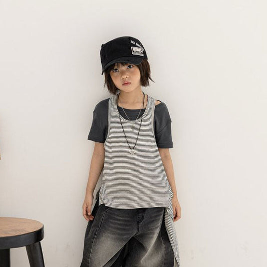 Asymmetric Tie Tank Top