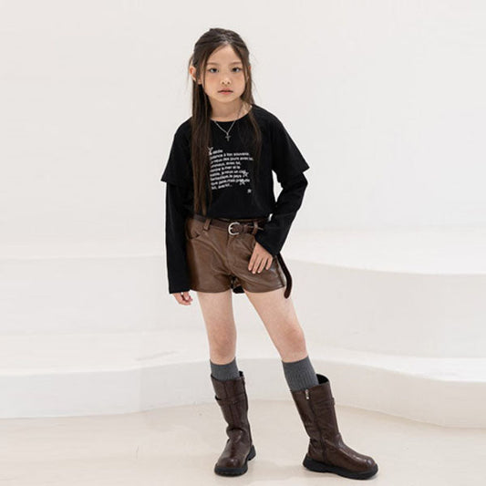 Autumn Leather Shorts