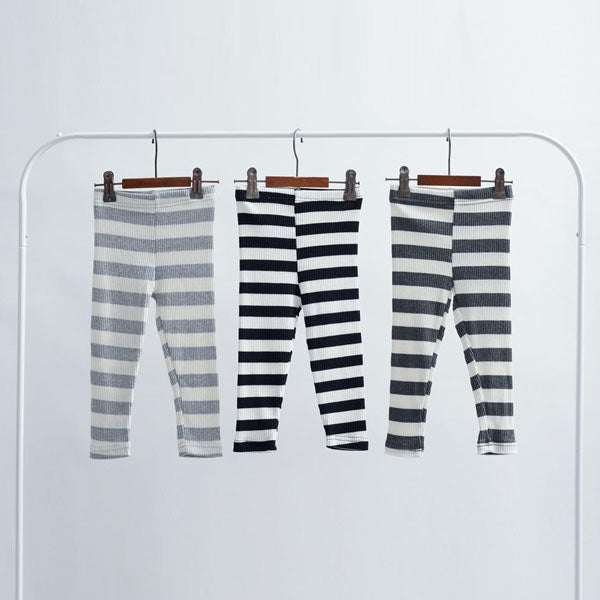 Stripe Ribbed Leggings