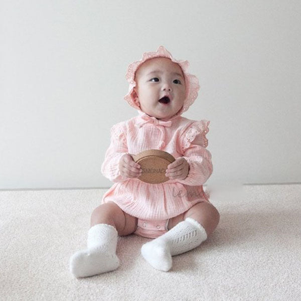Milk Romper (Romper + Hat Set)